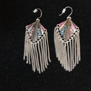 Guess Multicolor Fringe Earrings